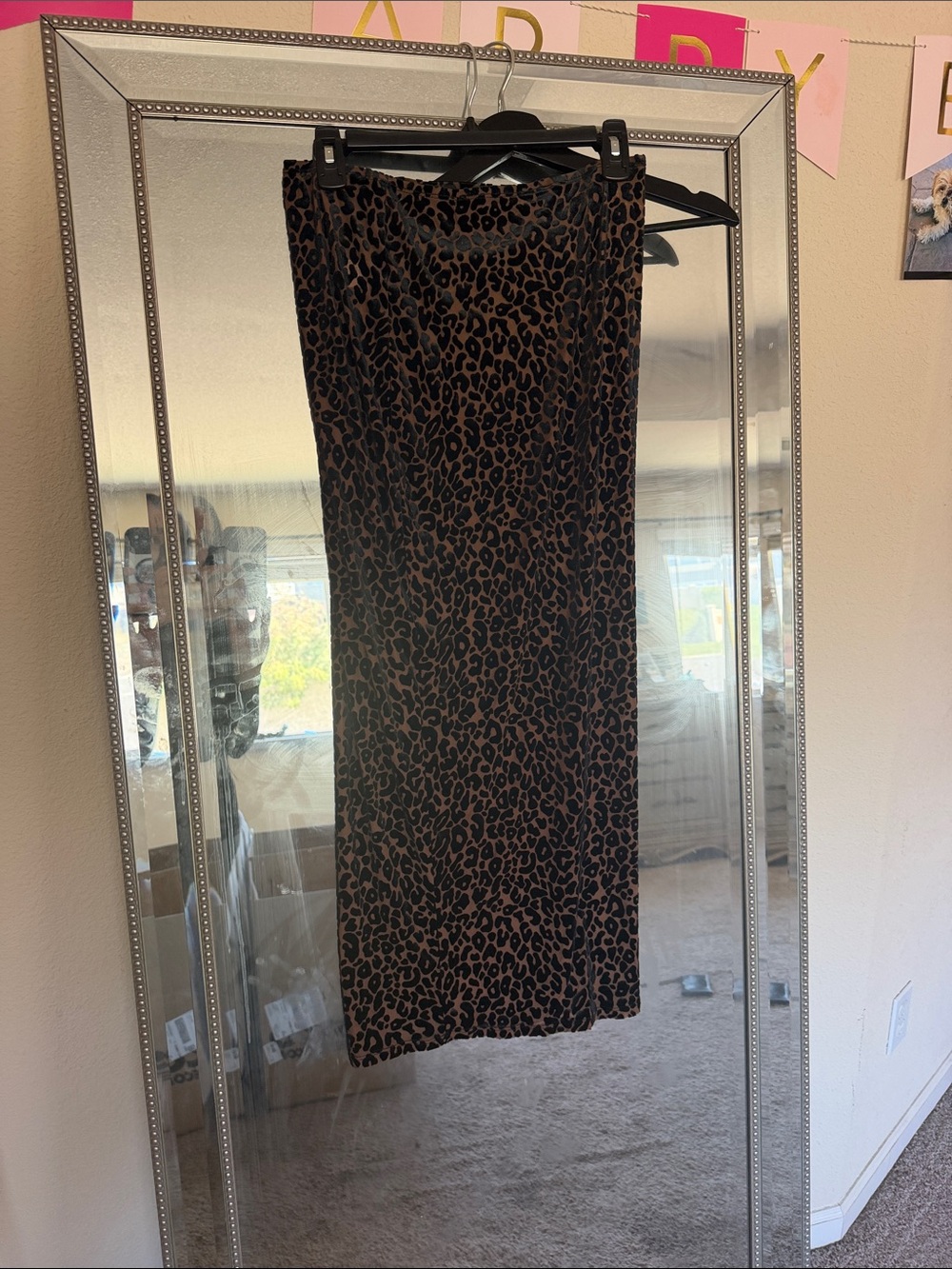 naked wardrobe Leopard Print Midi Skirt - Brown & Black
